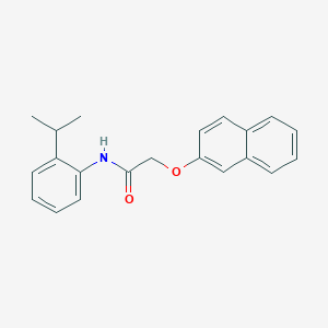 molecular formula C21H21NO2 B291519 N-(2-isopropylphenyl)-2-(2-naphthyloxy)acetamide 