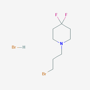 1-(3-Bromopropyl)-4,4-difluoropiperidine hydrobromide