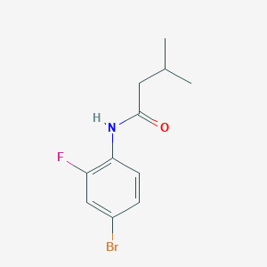 molecular formula C11H13BrFNO B291520 N-(4-bromo-2-fluorophenyl)-3-methylbutanamide 