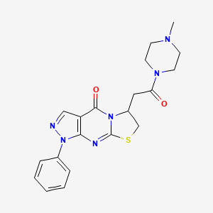 6-(2-(4-methylpiperazin-1-yl)-2-oxoethyl)-1-phenyl-6,7-dihydropyrazolo[3,4-d]thiazolo[3,2-a]pyrimidin-4(1H)-one
