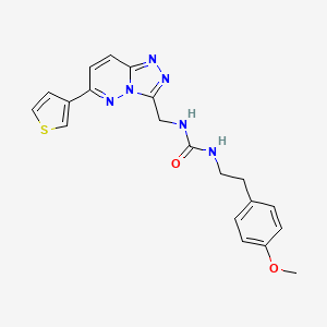 molecular formula C20H20N6O2S B2915208 1-(4-甲氧基苯乙基)-3-((6-(噻吩-3-基)-[1,2,4]三唑并[4,3-b]哒嗪-3-基)甲基)脲 CAS No. 1904020-98-9