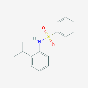 molecular formula C15H17NO2S B291521 N-(2-isopropylphenyl)benzenesulfonamide 