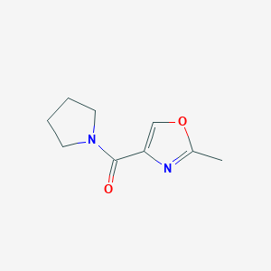 molecular formula C9H12N2O2 B2915223 (2-Methyl-1,3-oxazol-4-yl)-pyrrolidin-1-ylmethanone CAS No. 1119444-35-7