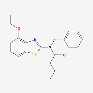 molecular formula C20H22N2O2S B2915227 N-苄基-N-(4-乙氧基苯并[d]噻唑-2-基)丁酰胺 CAS No. 899734-72-6