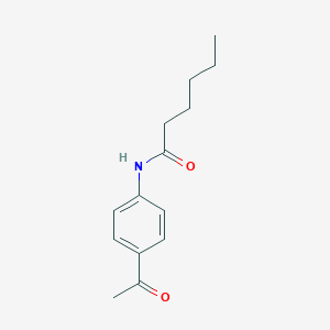 molecular formula C14H19NO2 B291526 N-(4-acetylphenyl)hexanamide 