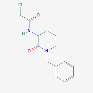 molecular formula C14H17ClN2O2 B2915264 N-(1-Benzyl-2-oxopiperidin-3-yl)-2-chloroacetamide CAS No. 2411194-55-1