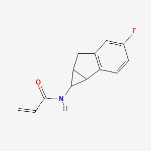 N-(4-Fluoro-1,1a,6,6a-tetrahydrocyclopropa[a]inden-1-yl)prop-2-enamide