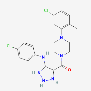 4-[4-(5-chloro-2-methylphenyl)piperazine-1-carbonyl]-N-(4-chlorophenyl)-1H-1,2,3-triazol-5-amine