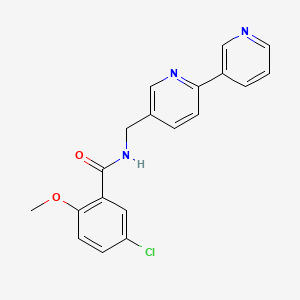 N-([2,3'-bipyridin]-5-ylmethyl)-5-chloro-2-methoxybenzamide