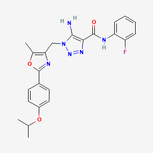 3-[3-(4-ethylphenyl)-7-oxoisoxazolo[4,5-d]pyrimidin-6(7H)-yl]-N-(2-fluorophenyl)propanamide