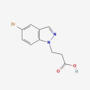 molecular formula C10H9BrN2O2 B2915279 3-(5-bromo-1H-indazol-1-yl)propanoic acid CAS No. 1312138-74-1