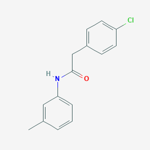 molecular formula C15H14ClNO B291528 2-(4-chlorophenyl)-N-(3-methylphenyl)acetamide 