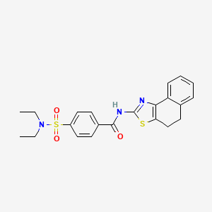 molecular formula C22H23N3O3S2 B2915287 4-(二乙基氨磺酰基)-N-(4,5-二氢苯并[e][1,3]苯并噻唑-2-基)苯甲酰胺 CAS No. 361160-33-0