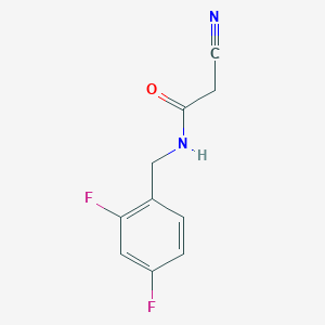 2-cyano-N-[(2,4-difluorophenyl)methyl]acetamide