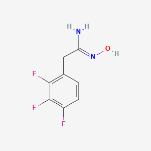 molecular formula C8H7F3N2O B2915296 N'-Hydroxy-2-(2,3,4-trifluorophenyl)ethanimidamide CAS No. 1261024-32-1