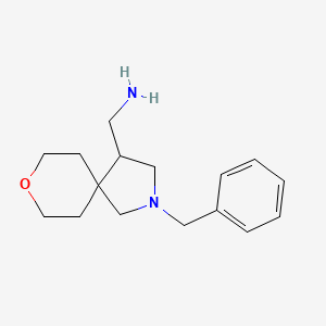 molecular formula C16H24N2O B2915305 {2-Benzyl-8-oxa-2-azaspiro[4.5]decan-4-yl}methanamine CAS No. 1820747-60-1