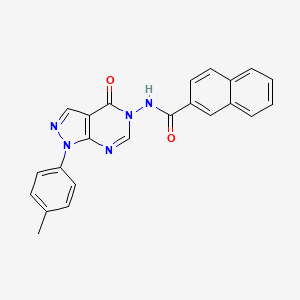N-(4-oxo-1-(p-tolyl)-1H-pyrazolo[3,4-d]pyrimidin-5(4H)-yl)-2-naphthamide