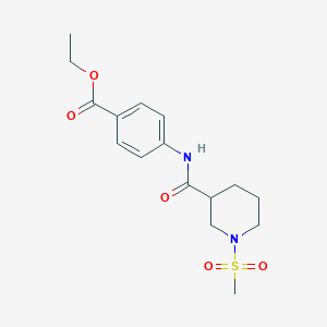 Ethyl 4-(1-(methylsulfonyl)piperidine-3-carboxamido)benzoate