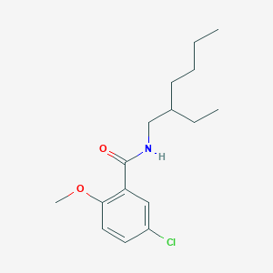 molecular formula C16H24ClNO2 B291531 5-chloro-N-(2-ethylhexyl)-2-methoxybenzamide 