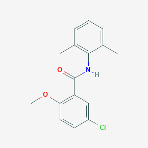 molecular formula C16H16ClNO2 B291532 5-chloro-N-(2,6-dimethylphenyl)-2-methoxybenzamide 