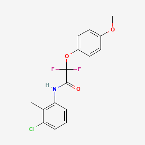 N-(3-chloro-2-methylphenyl)-2,2-difluoro-2-(4-methoxyphenoxy)acetamide