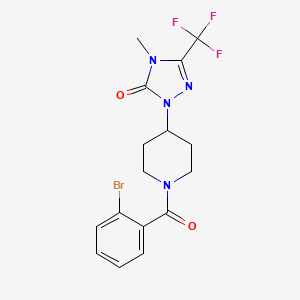 1-(1-(2-bromobenzoyl)piperidin-4-yl)-4-methyl-3-(trifluoromethyl)-1H-1,2,4-triazol-5(4H)-one