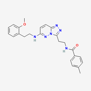 N-(2-(6-((2-methoxyphenethyl)amino)-[1,2,4]triazolo[4,3-b]pyridazin-3-yl)ethyl)-4-methylbenzamide