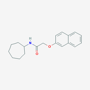 molecular formula C19H23NO2 B291533 N-cycloheptyl-2-(2-naphthyloxy)acetamide 