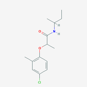 molecular formula C14H20ClNO2 B291535 N-(sec-butyl)-2-(4-chloro-2-methylphenoxy)propanamide 