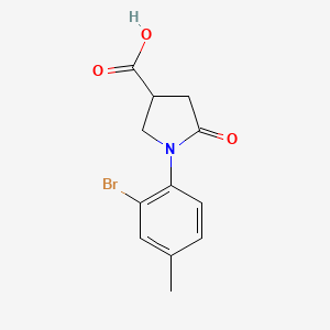 1-(2-Bromo-4-methylphenyl)-5-oxopyrrolidine-3-carboxylic acid