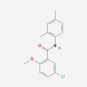 molecular formula C16H16ClNO2 B291537 5-chloro-N-(2,4-dimethylphenyl)-2-methoxybenzamide 