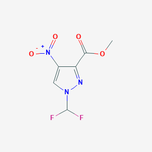 methyl 1-(difluoromethyl)-4-nitro-1H-pyrazole-3-carboxylate