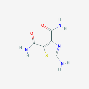 molecular formula C5H6N4O2S B2915392 2-Amino-1,3-thiazole-4,5-dicarboxamide CAS No. 24044-57-3