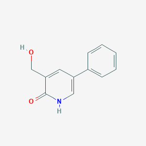 molecular formula C12H11NO2 B2915393 2-Hydroxy-5-phenylpyridine-3-methanol CAS No. 1227591-01-6