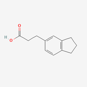 molecular formula C12H14O2 B2915395 3-(2,3-dihydro-1H-inden-5-yl)propanoic acid CAS No. 23291-98-7