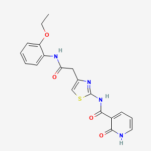 N-(4-(2-((2-ethoxyphenyl)amino)-2-oxoethyl)thiazol-2-yl)-2-oxo-1,2-dihydropyridine-3-carboxamide
