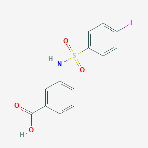 molecular formula C13H10INO4S B291541 3-{[(4-Iodophenyl)sulfonyl]amino}benzoicacid 