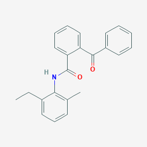 molecular formula C23H21NO2 B291543 2-benzoyl-N-(2-ethyl-6-methylphenyl)benzamide 