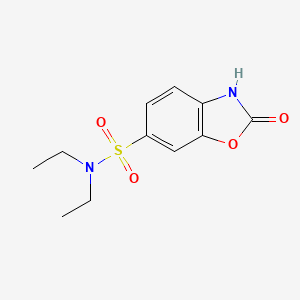 molecular formula C11H14N2O4S B2915442 N,N-二乙基-2-氧代-2,3-二氢-1,3-苯并恶唑-6-磺酰胺 CAS No. 116574-47-1