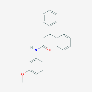 molecular formula C22H21NO2 B291545 N-(3-methoxyphenyl)-3,3-diphenylpropanamide 