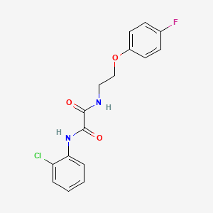 molecular formula C16H14ClFN2O3 B2915456 N1-(2-chlorophenyl)-N2-(2-(4-fluorophenoxy)ethyl)oxalamide CAS No. 1207032-62-9
