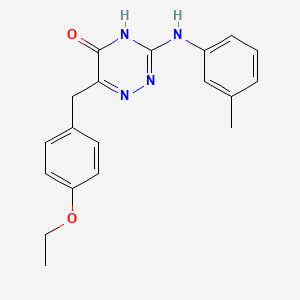 molecular formula C19H20N4O2 B2915481 6-(4-乙氧基苄基)-3-(间甲苯胺基)-1,2,4-三嗪-5(4H)-酮 CAS No. 905797-91-3