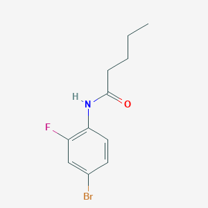 N-(4-bromo-2-fluorophenyl)pentanamide