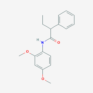 molecular formula C18H21NO3 B291550 N-(2,4-dimethoxyphenyl)-2-phenylbutanamide 