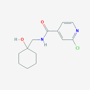molecular formula C13H17ClN2O2 B2915519 2-chloro-N-[(1-hydroxycyclohexyl)methyl]pyridine-4-carboxamide CAS No. 1494484-04-6