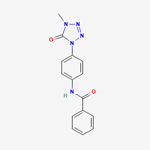 molecular formula C15H13N5O2 B2915542 N-(4-(4-methyl-5-oxo-4,5-dihydro-1H-tetrazol-1-yl)phenyl)benzamide CAS No. 1396782-24-3