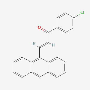 molecular formula C23H15ClO B2915556 3-(9-蒽基)-4'-氯丙烯基苯甲酮 CAS No. 936948-96-8