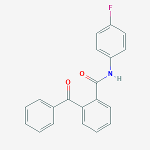 molecular formula C20H14FNO2 B291556 2-benzoyl-N-(4-fluorophenyl)benzamide 