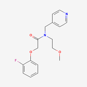 molecular formula C17H19FN2O3 B2915562 2-(2-fluorophenoxy)-N-(2-methoxyethyl)-N-(pyridin-4-ylmethyl)acetamide CAS No. 1286725-00-5