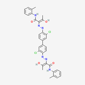 molecular formula C34H30Cl2N6O4 B2915567 C32H26Cl2N6O4 CAS No. 5102-83-0; 6358-85-6
